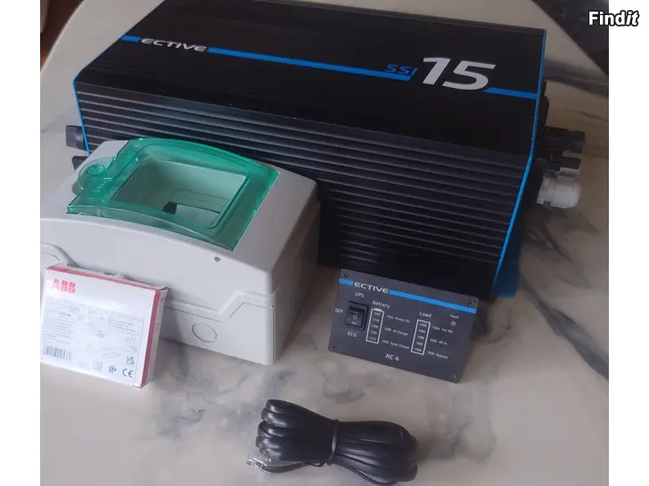 Myydään ECTIVE SSI 15 4in1 -siniaaltoinvertteri 1500W/12V siniaaltoinvertteri