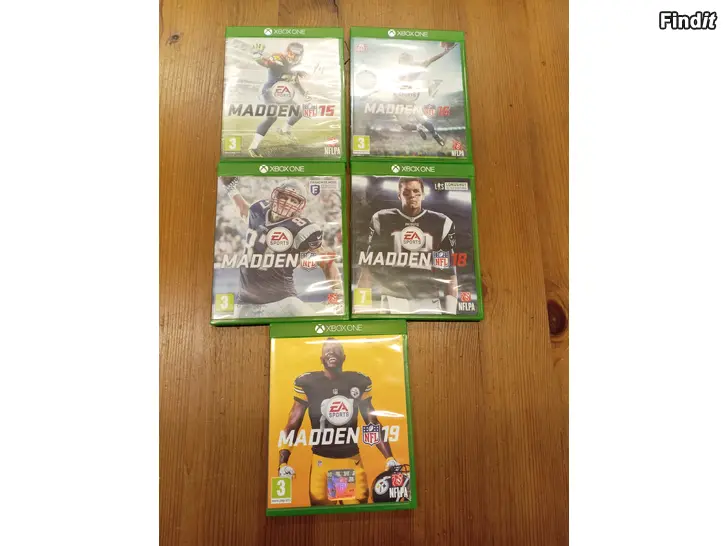 Myydään XBOX one Madden NFL pelit