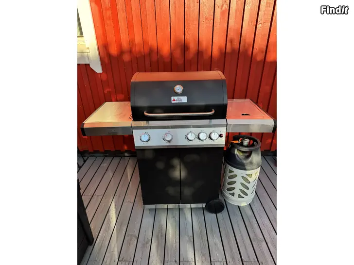 Säljes Gasgrill BBQ King 4.1 + 10kg kompositgasflaska