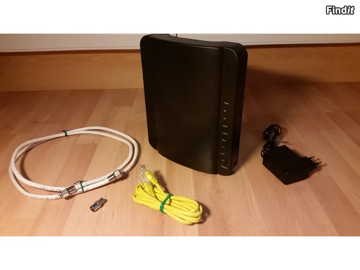 Myydään Arris TG2482 kaapelimodeemi ja antennikaapeli 35e