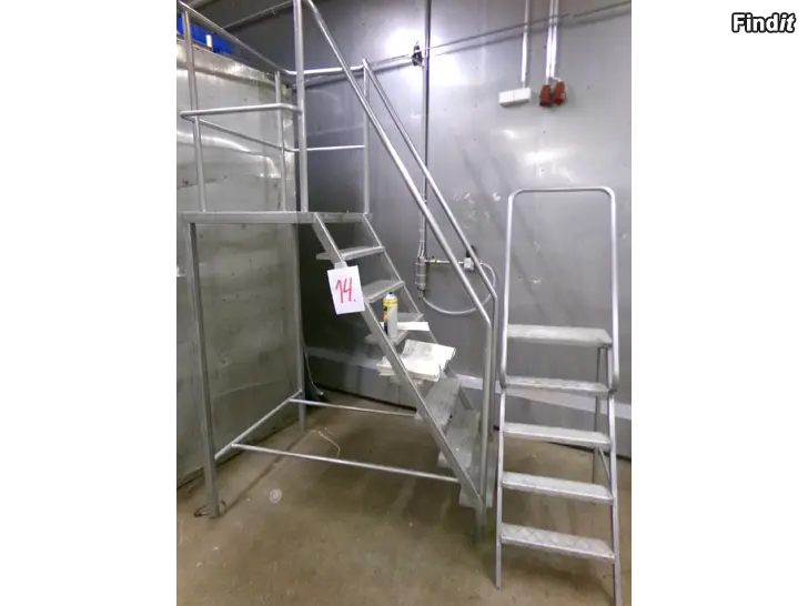 Myydään Trappor i rostfritt och aluminium Konkursbo säljer