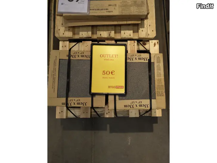 Myydään Klinkkerilaattaa Bellevue Graphite 33,3 × 33,3 cm 4m2