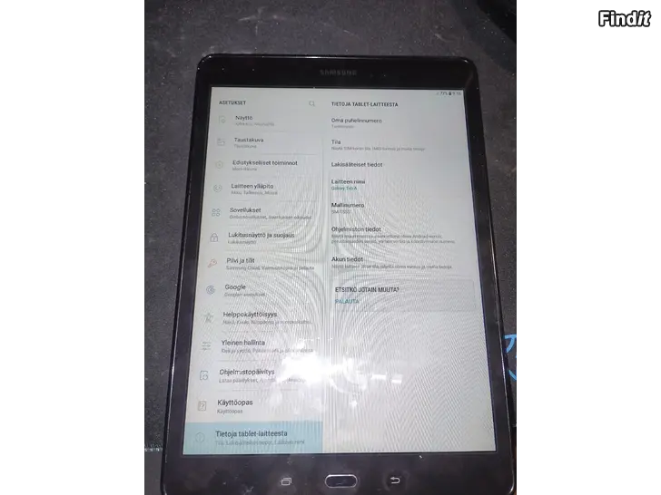 Myydään Samsung Galaxy tab a10