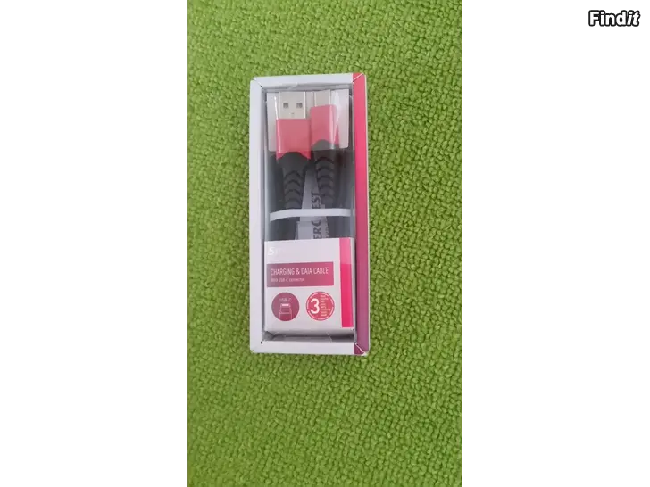 Säljes Lataus ja tiedonsiirtokaapeli 1m SilverCrest USB-A USB-C hinta 3e