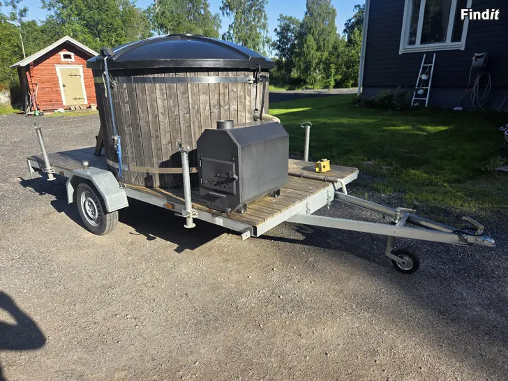 Myydään Paljukärry, badtunna 6-8 hlö/pers