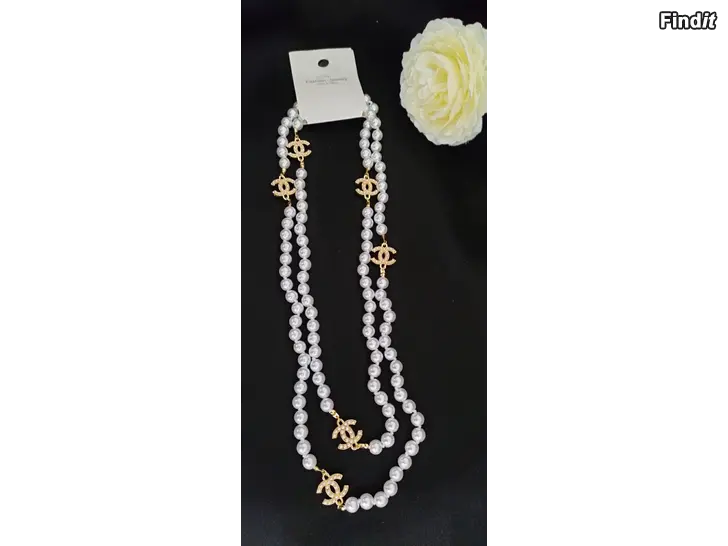 Myydään Helmi koristeinen kaulakoru uusi