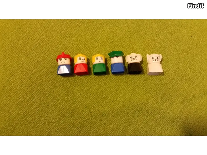 Myydään Lego Duplo vintage ukot  eläimet 6kpl  - hinta 8e