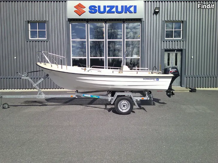 Myydään Rönnqvist Pro 15R + Suzuki DF20 ATS