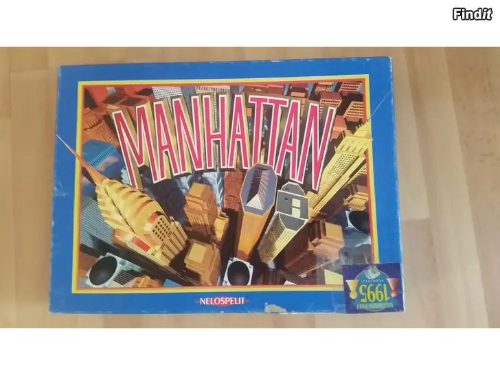 Myydään MANHATTAN lautapeli - vuoden 1995 peli -hinta 15e