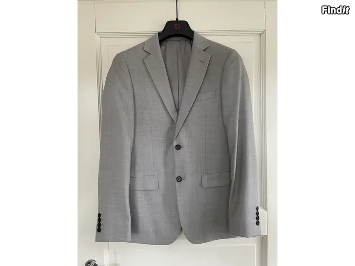 Säljes Dressman - Grå wool stretch kostym, slim fit