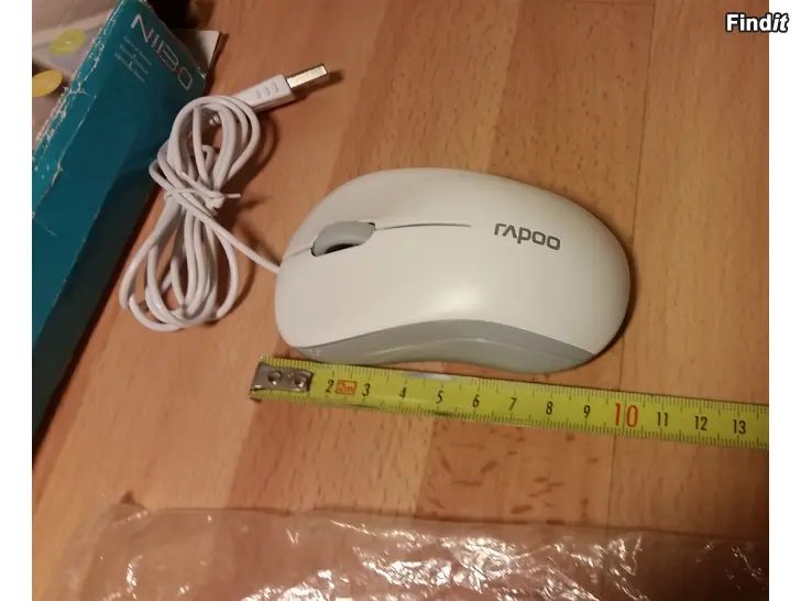 Myydään Rapoo N1130 USB hiiri valkoinen 5e