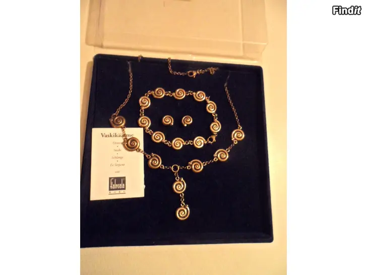 Myydään Kalevala Vaskikäärme korut Uudet yht