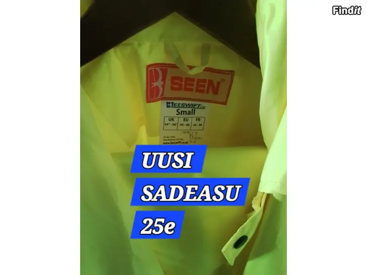 Myydään sadeasu UUSI,ylipolven nahka saappaat,  korkkarit