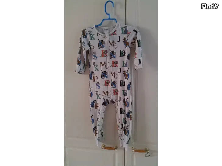 Myydään Muumi aakkoset jumpsuit koko 92 4e