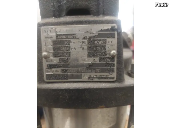 Myydään Grundfoss vattenpumpar