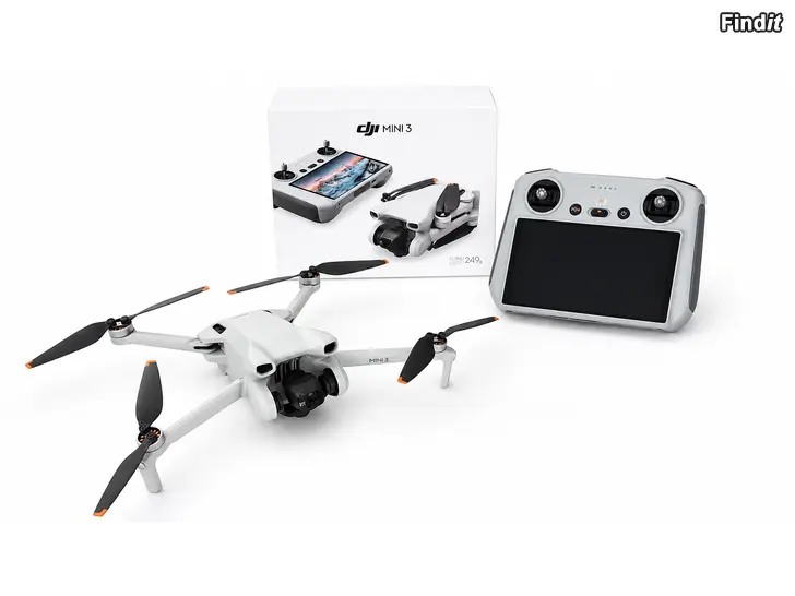 Myydään DJI Mini 3 Drone + RC näytöllinen ohjain  erittäin siisti kokonaispaketti