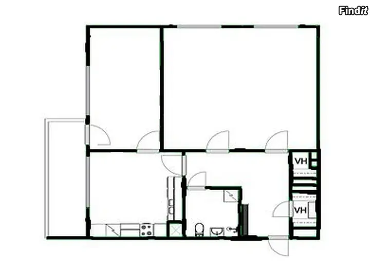 Uthyres Rymlig 2a på 63 m2 med garage Jakobstad