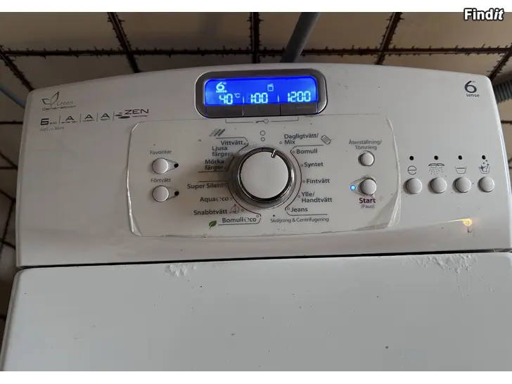 Säljes Whirlpool Tvättmaskin