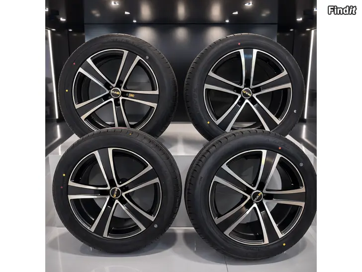 Myydään Myydään erittäin hieno 18 vanne+kesärenkaat setti full set