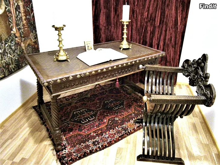 Myydään Kirjoituspöytä + antiikkituoleja
