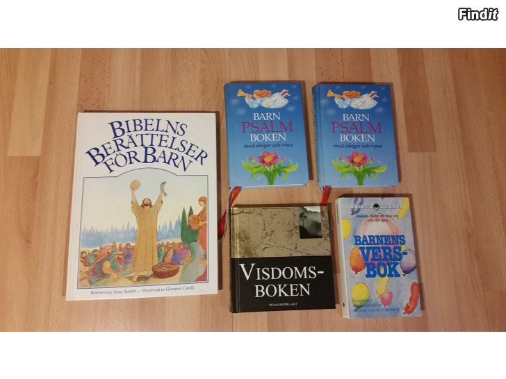 Myydään Böcker för barn o vuxna - Bibel -Psalmbok mm