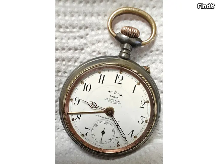 Myydään Herättävä hälyttävä taskukello A.Lunser hyvä