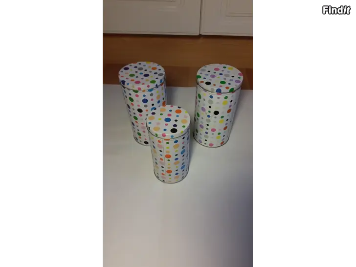 Myydään Ikea Nidelva peltipurkki 3kpl 5e