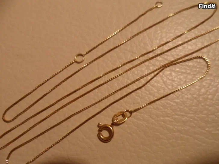 Myydään Kultainen 14K Venetsia ketju 56,5cm