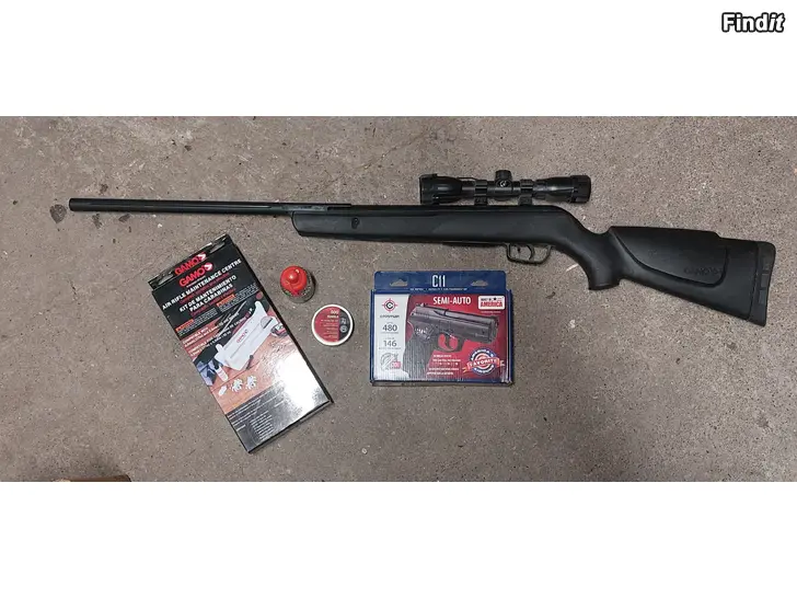 Säljes Säljes luftgevär, pistol och rengöringskit