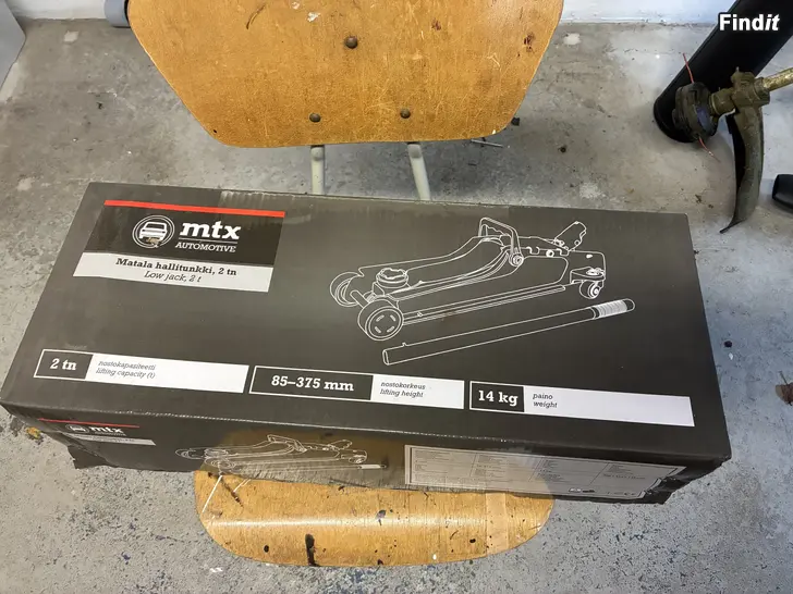 Myydään MTX Automotive hallitunkki 2,0 tn matala