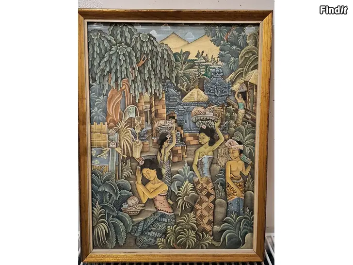 Säljes Tygmålning 30 x 40