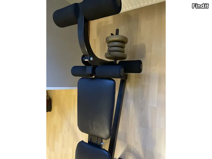 Myydään Punttipenkki, tanko ja painot