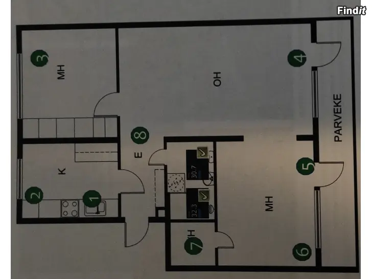 Säljes Skutnäsgatan 9, Centrum, Jakobstad, Höghuslägenhet