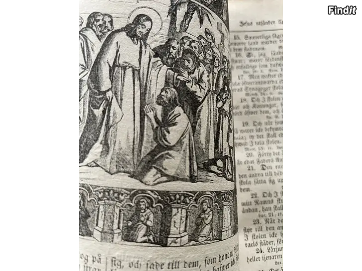 Myydään Biblia kuvaraamattu 1800 luvulta