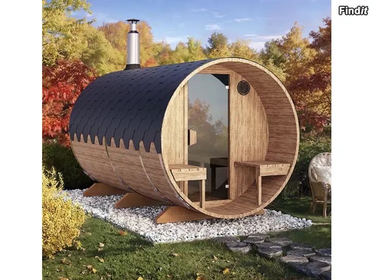 Myydään Tynnyrisauna 3,6m , 6-8 hengelle