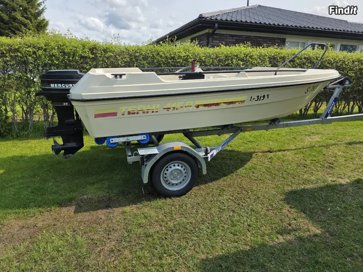 Myydään Terhi 415r ja Mercury 2t 35hv
