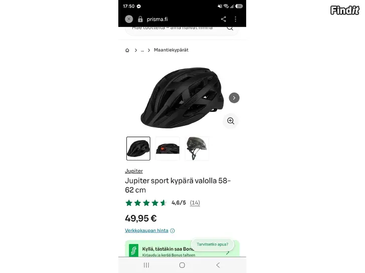 Myydään Cykelhjälm