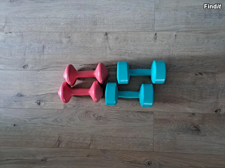 Säljes Käsipainot 1,5 kg ja 2,5 kg