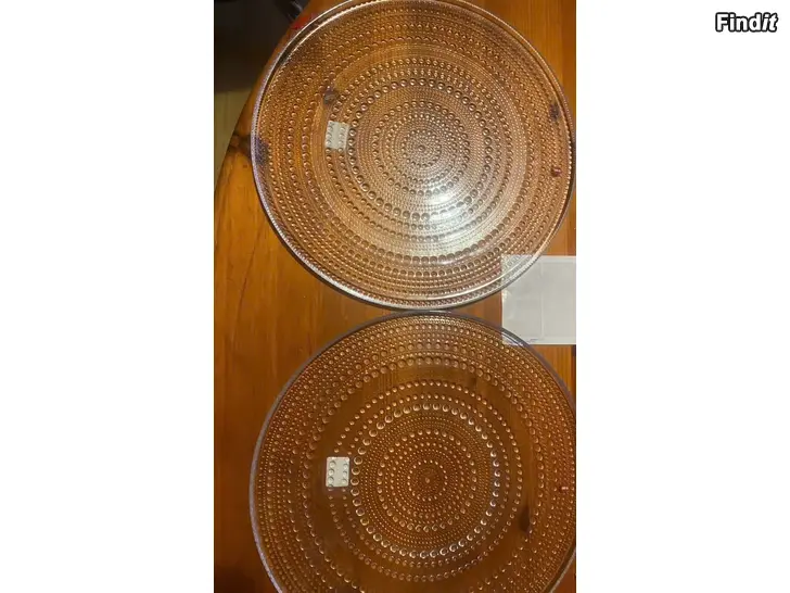Säljes Iittala kastehelmi-kirkas 315mm 2kpl