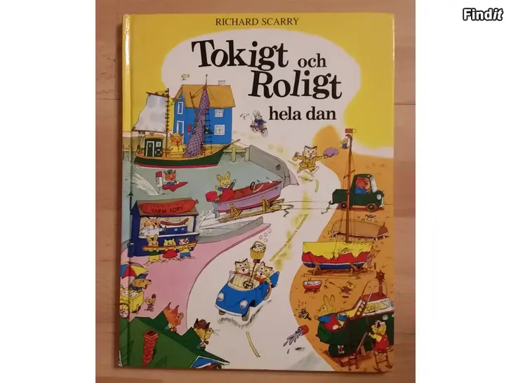 Myydään Tokigt och roligt hela dan  Richard Scarry 10e