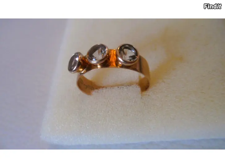 Säljes Kultasormus 1960-luv koko 17,5