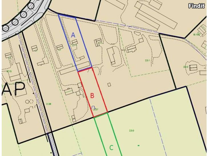 Myydään Naturnära bostadstomter i Sundom