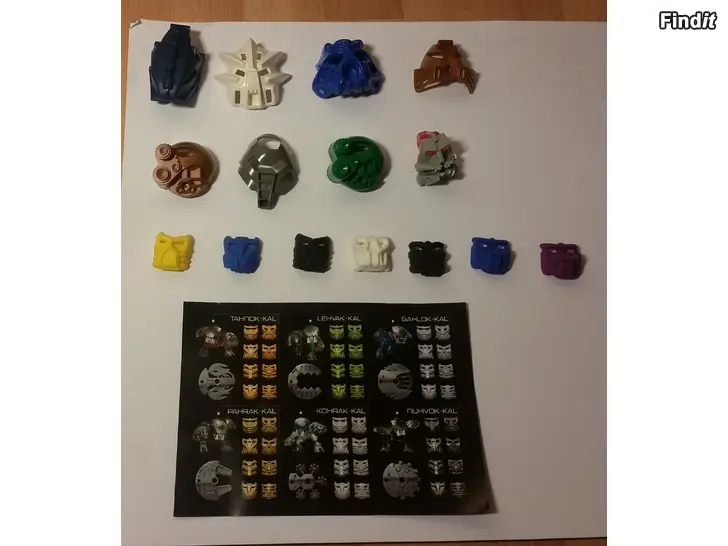 Myydään Lego Bionicle naamiot - maskit 15kpl  -25e