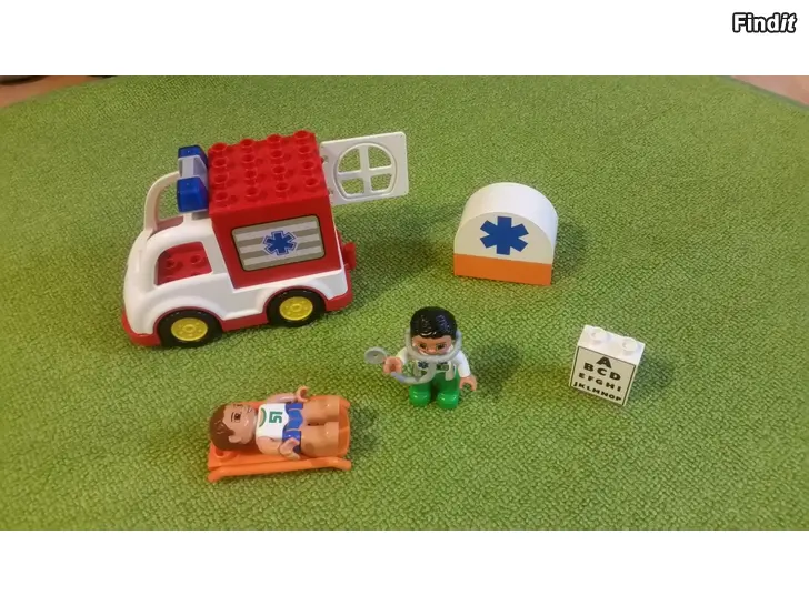 Myydään Lego Duplo ambulanssi ja tarvikkeet  -hinta 12e