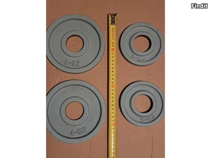 Säljes Levypainot 4 kpl