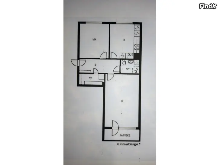 Uthyres Fin tvåa på Brändö i Vasa