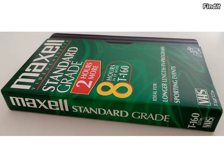Myydään Maxell E-180-VHS-kasetteja 2 kpl., käytettyjä