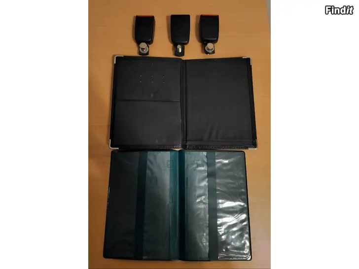 Myydään Turvavyönlukkot käsikirja kansio