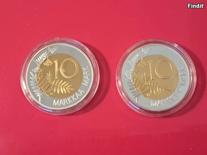 Myydään Hopeaa .925, Suomen markan historia -mitaleja 2 kpl, n. 57 g