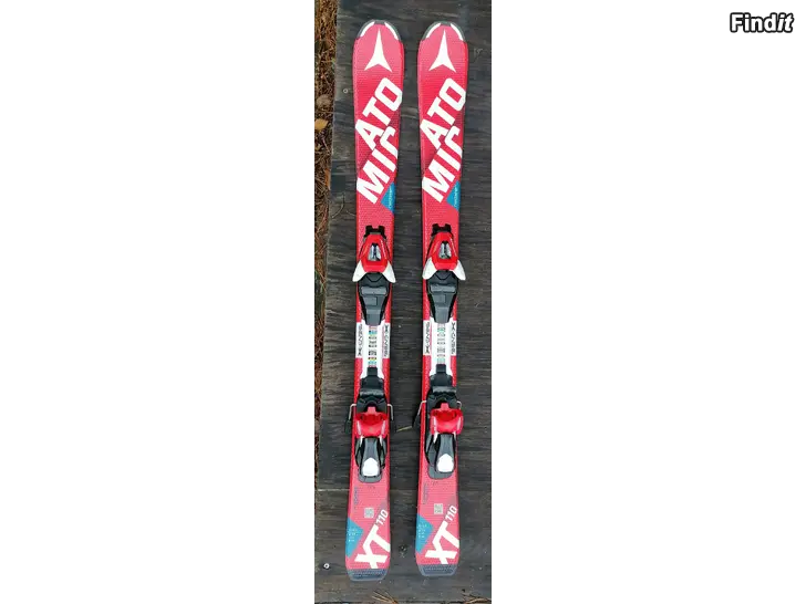 Säljes Atomic slalomskidor 110 cm + Dalbello-skor